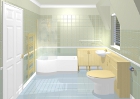 Sloping Ceiling Bathroom