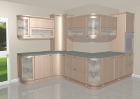 Various curved Kitchen units