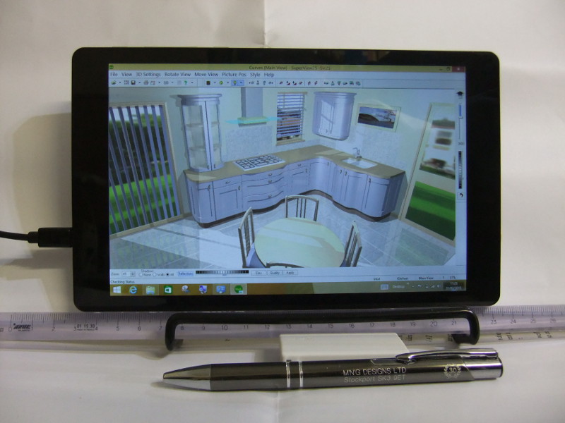 Image of Windows 8 tablet running SuperView